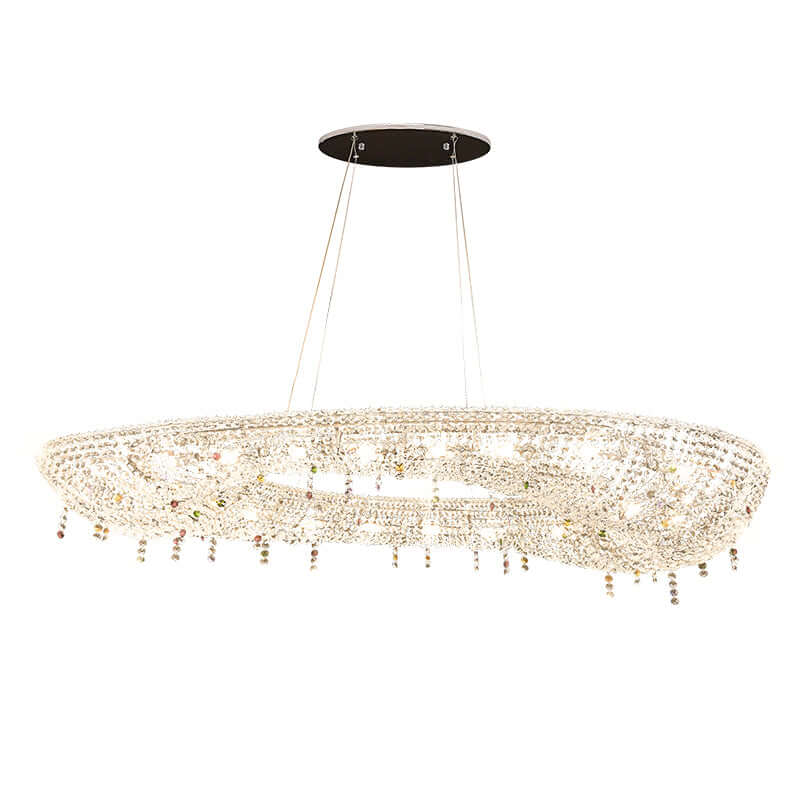 Oval Modern Crystal Chandelier