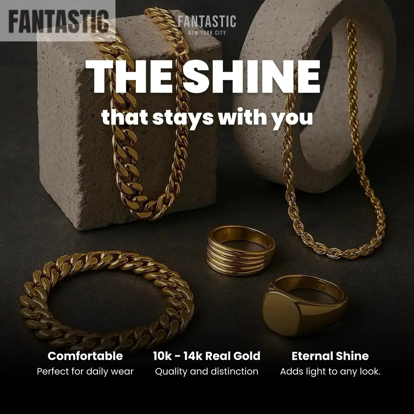 10K Gold- Solid Mariner Chain