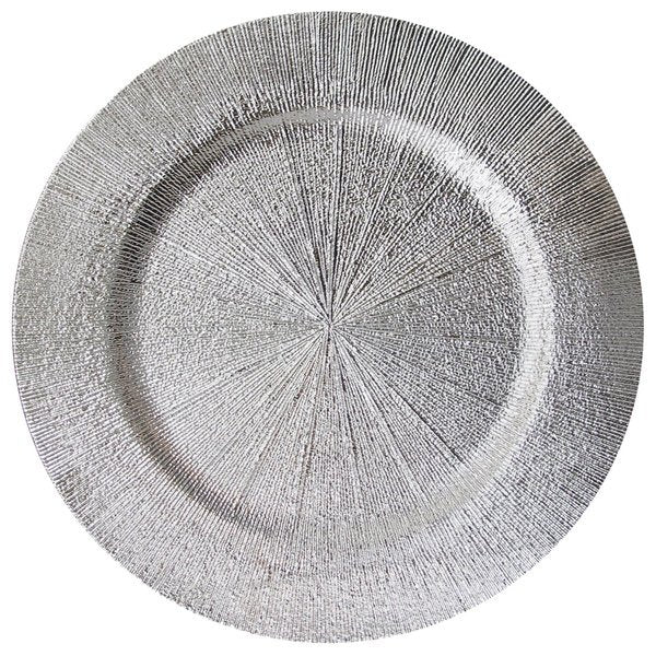 Vienna Silver 4-Piece Set Charger Plates 13"D