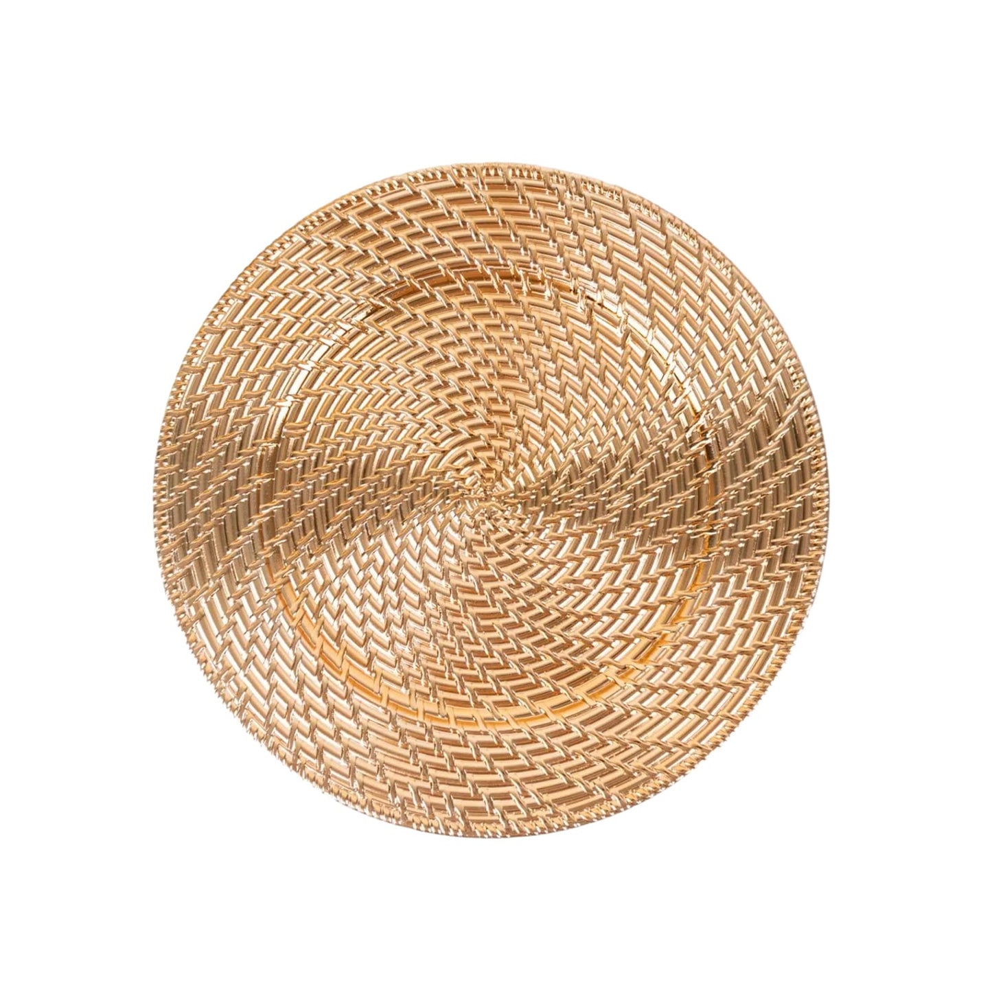 Aurelie Gold Plated Set of 4 Charger Plates 13"D