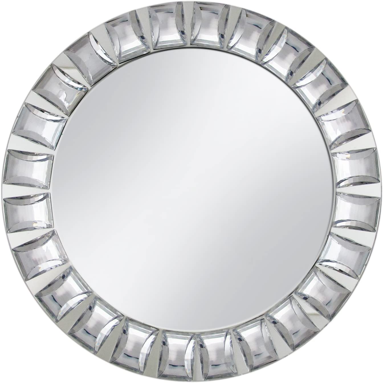 Mirror Charger Plates 4-Piece Set 13"D with Big Beads