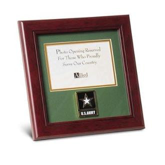 Go Army Medallion Landscape Picture Frame Desktop Easel and Wall Mounting Hardware