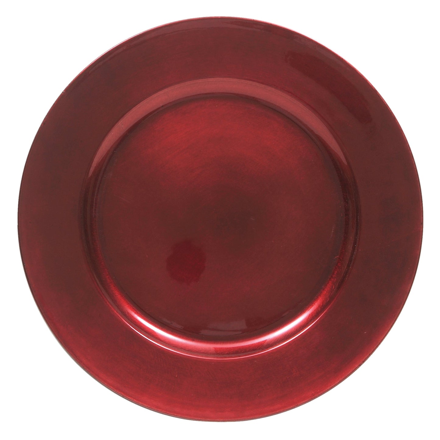 Red Round Charger Plates 4-Piece Set 13"