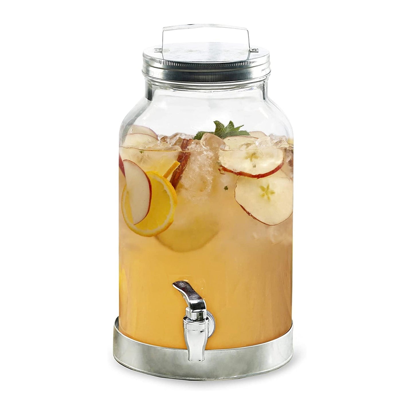 SILVER CREEK BEVERAGE DISPENSER W/GAVANIZED LID AND BASE