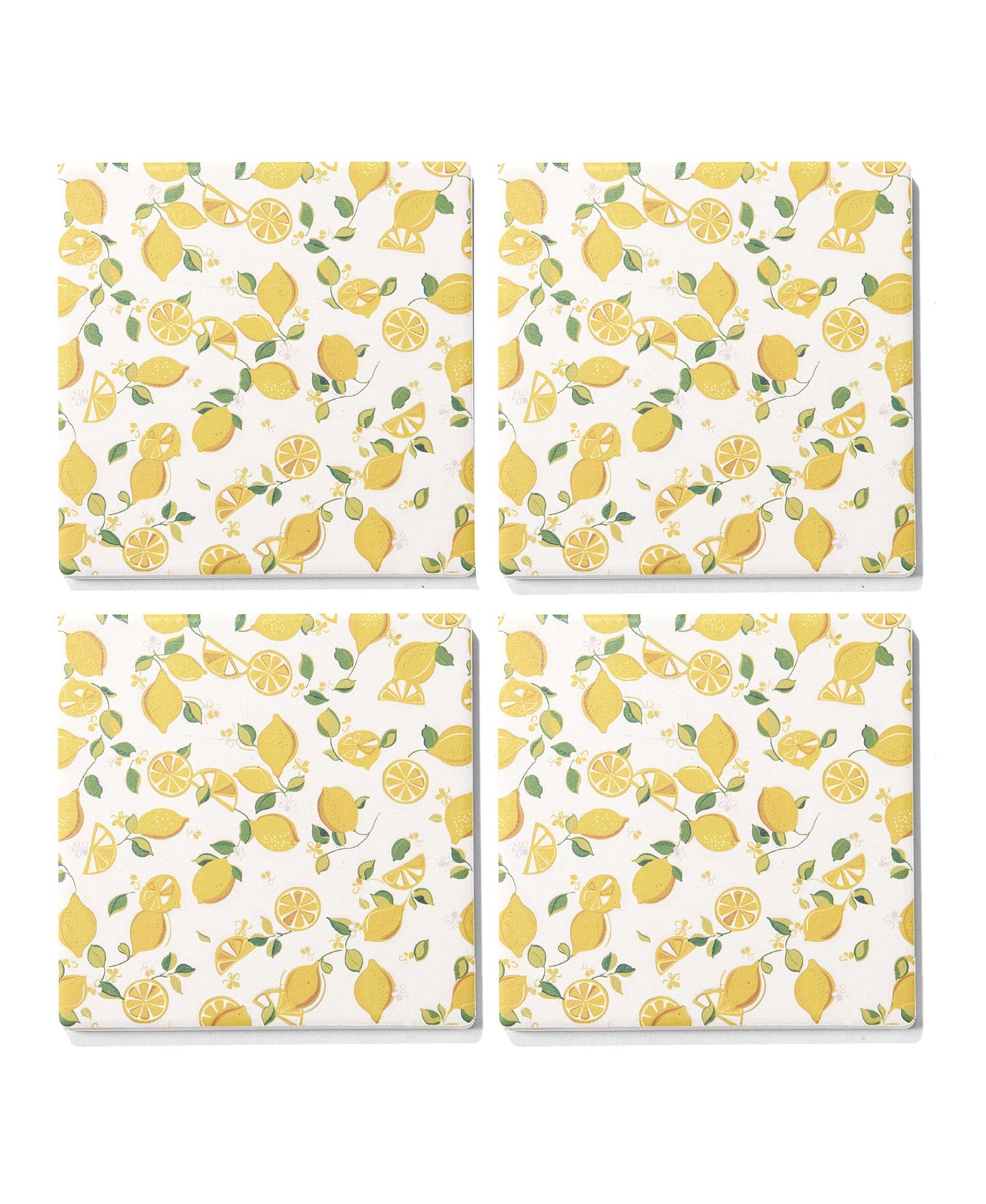 All About Lemons Set of 4 Ceramic Coasters
