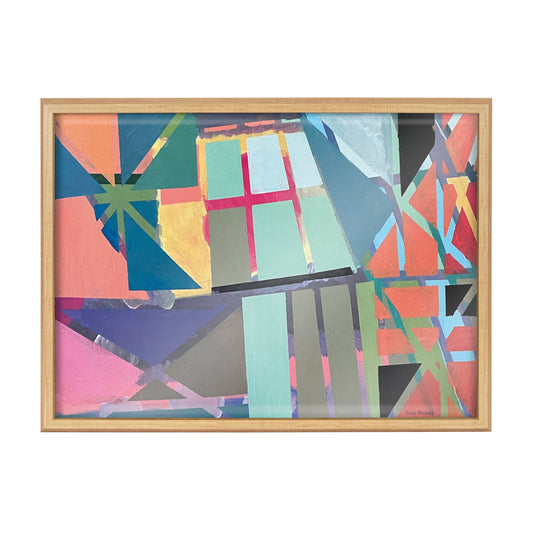 Blake Scaffolding Framed Printed Glass by Caleb Griswold