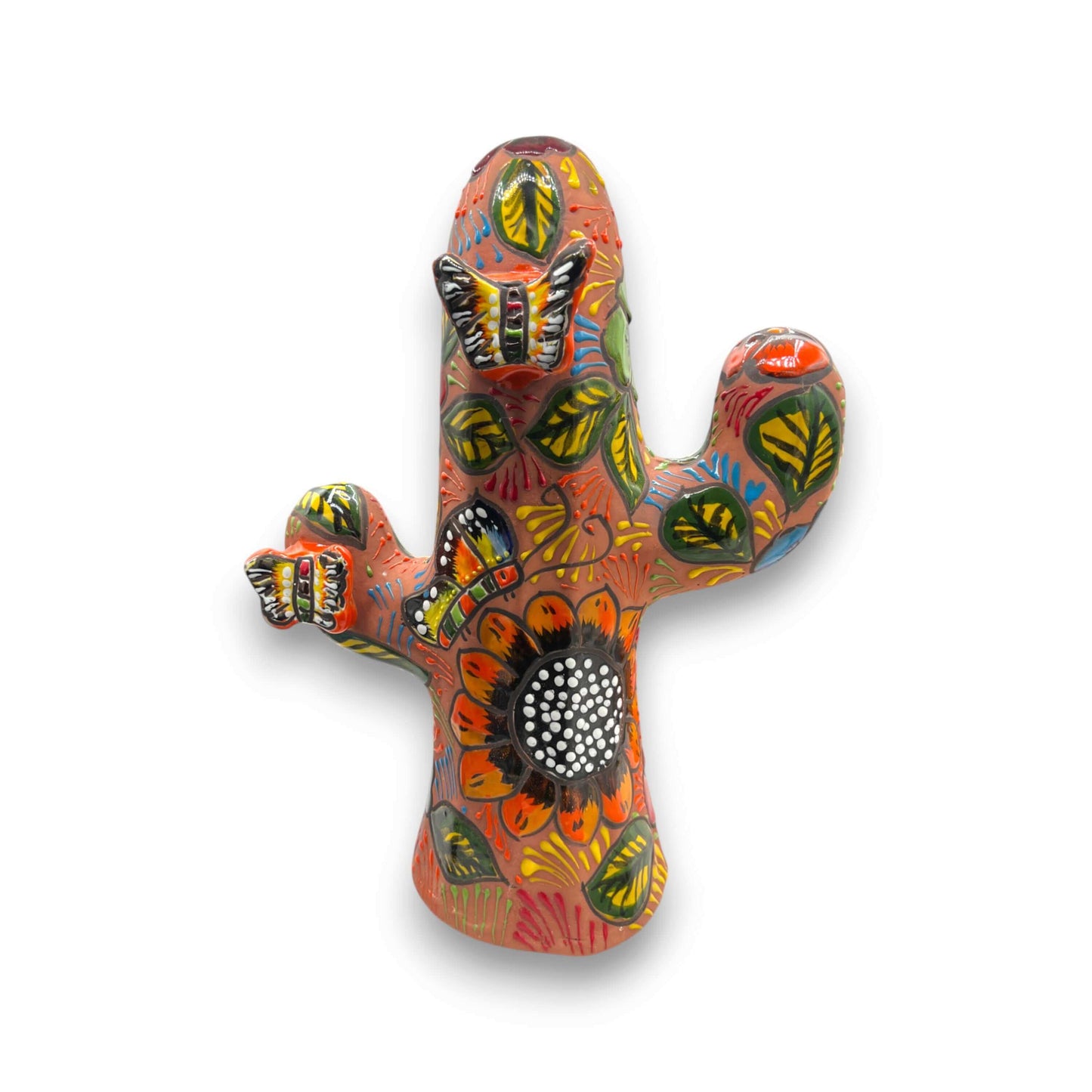aCactus Statue | Colorful Handmade Mexican Art