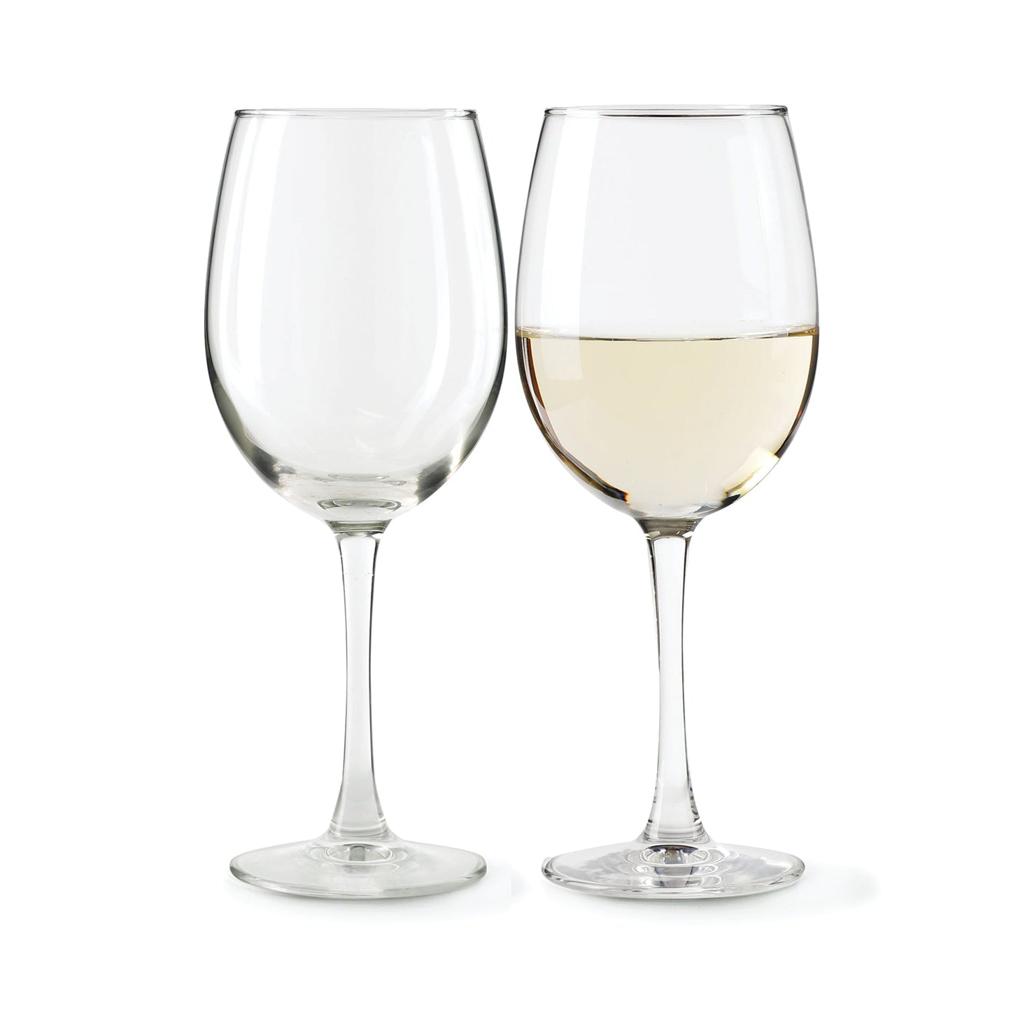 CLEAR GLASS SET OF 4 WINE GOBLETS 11.7 Oz. , IN RE-SHIPPER BOX
