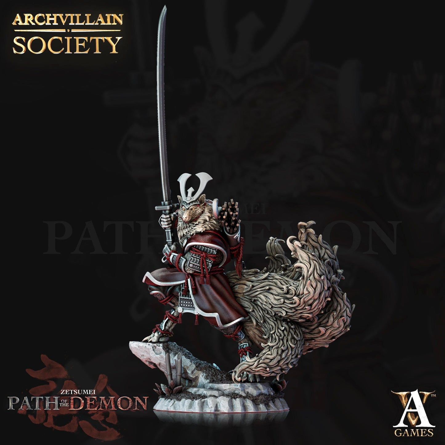 3D Printed Archvillain Games Akane Society Vol. XXI 28 32mm D&D