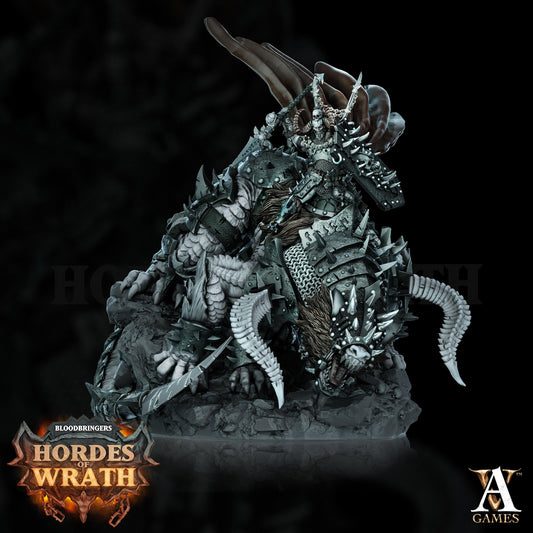 3D Printed Archvillain Games Bloodbringers - Hordes of Wrath Grumlak Riders 28 32mm D&D