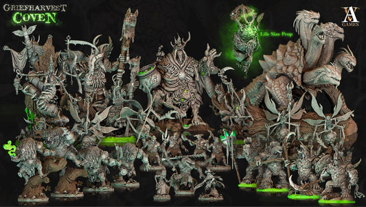3D Printed Archvillain Games Griefharvest Coven Hardibeth - Whisper of the Woods 28mm 32mm D&D