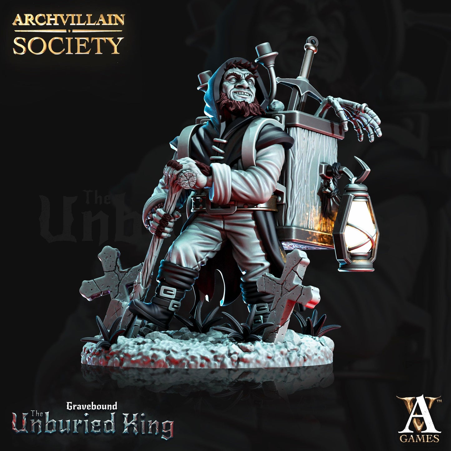 3D Printed Archvillain Games Menithambus the Quick Society Vol. XX 28 32mm D&D