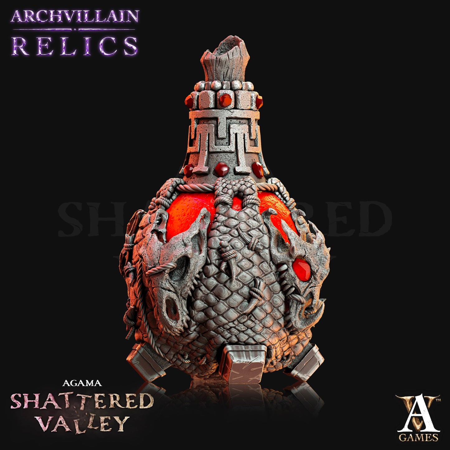 3D Printed Archvillain Games Relics - Agama Ancestor Potion D&D