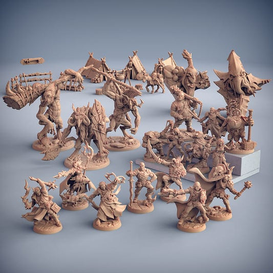 3D Printed Artisan Guild Adventurer Camp Welcome Box 28mm 32mm