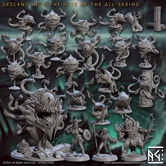 3D Printed Artisan Guild Arkos Minoc Bounty Hunter Descent into the Hive of the All Seeing 28mm 32mm (Copy)