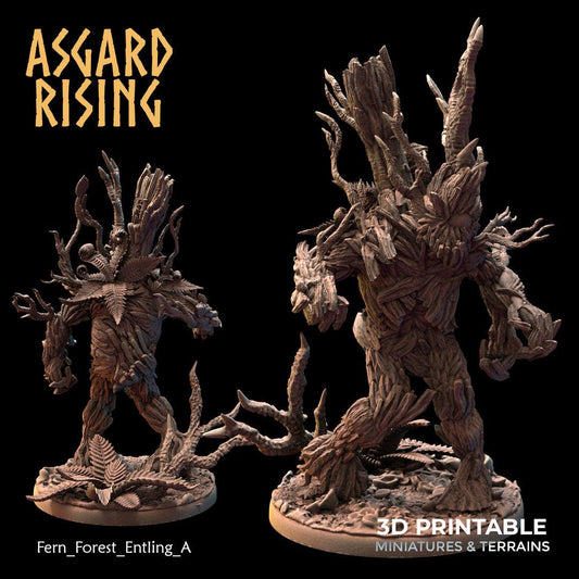 3D Printed Asgard Rising Fern Forest Entlings 28 32 mm Wargaming DnD