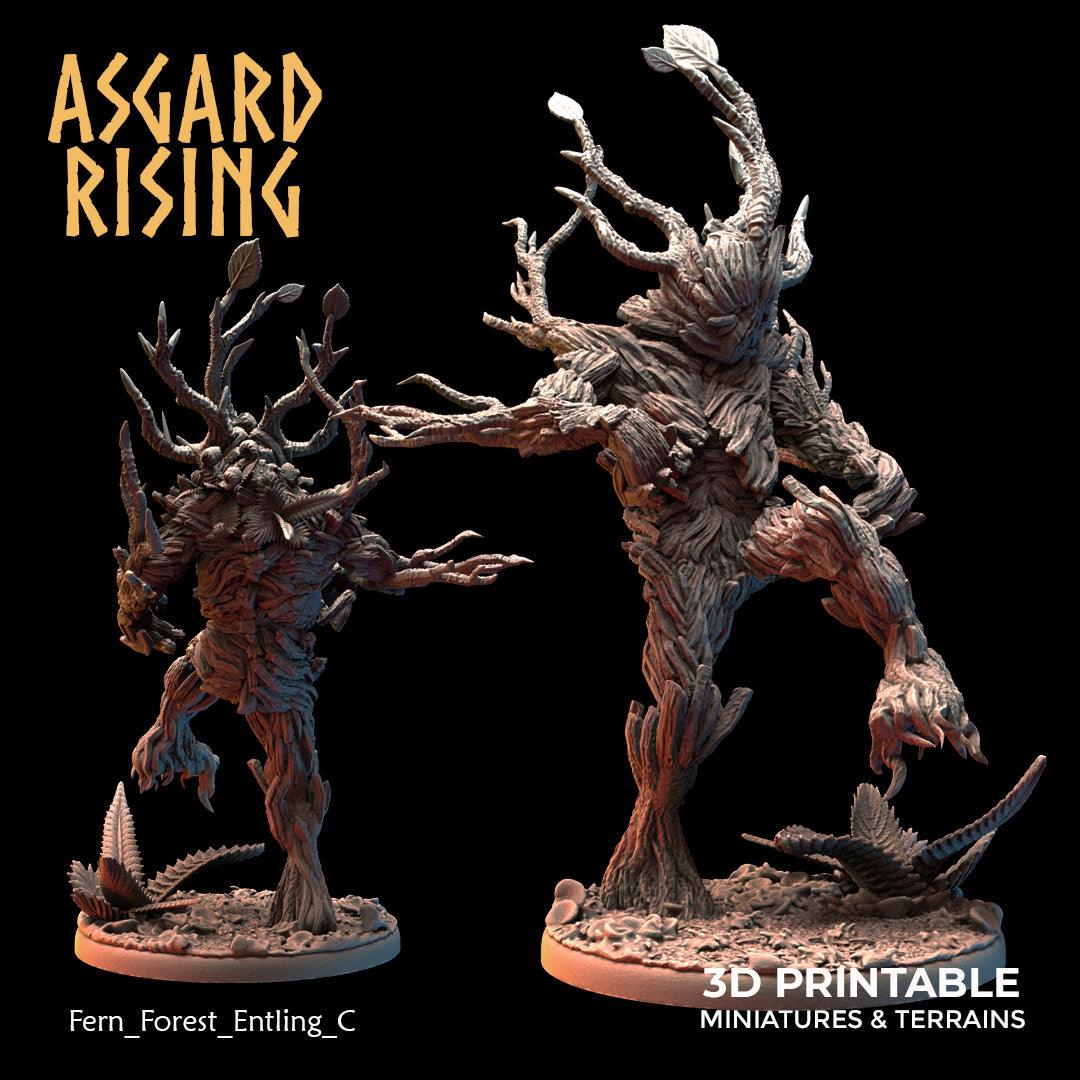 3D Printed Asgard Rising Fern Forest Entlings 28 32 mm Wargaming DnD