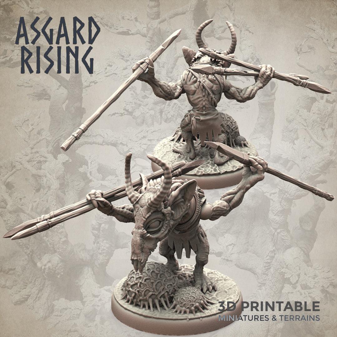 3D Printed Asgard Rising Forest Goblins Ranged Set 28mm - 32mm Ragnarok D&D