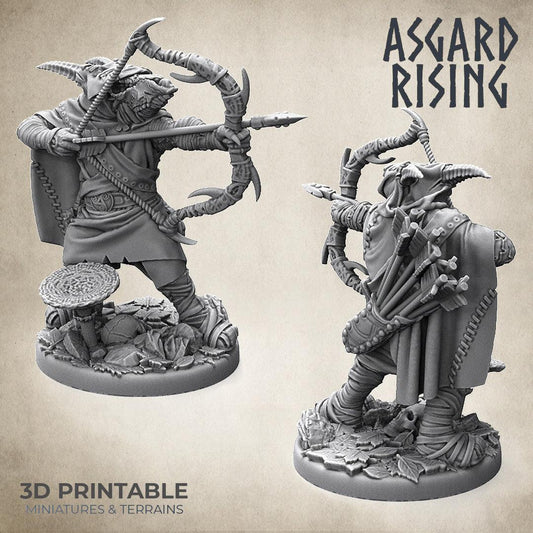 3D Printed Asgard Rising Hunter of the Mountain King 28mm - 32mm Ragnarok D&D