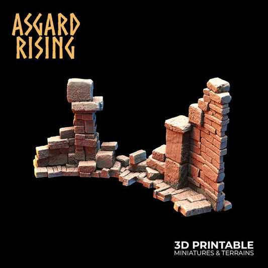 3D Printed Asgard Rising Small Ruins 28 32 mm Wargaming DnD