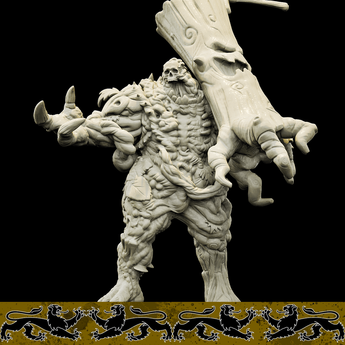 3D Printed Bestiary Vol. 4 Nafarrate - Serrath Shambling Mound 32mm Ragnarok D&D