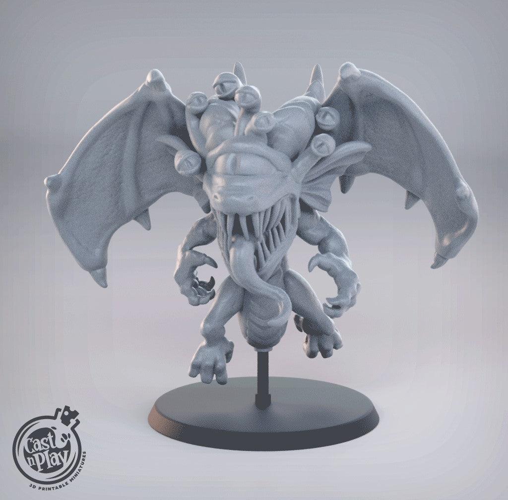 3D Printed Cast n Play Dragon Beholder 28mm 32mm D&D
