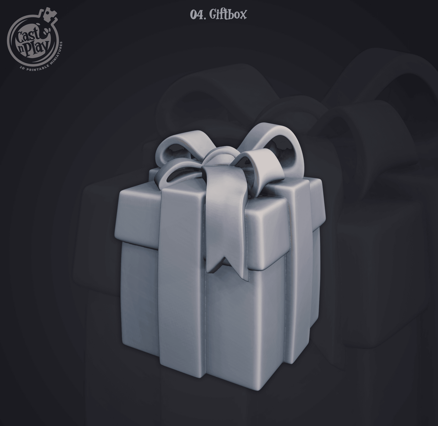 3D Printed Cast n Play Giftbox Present 28mm 32mm D&D