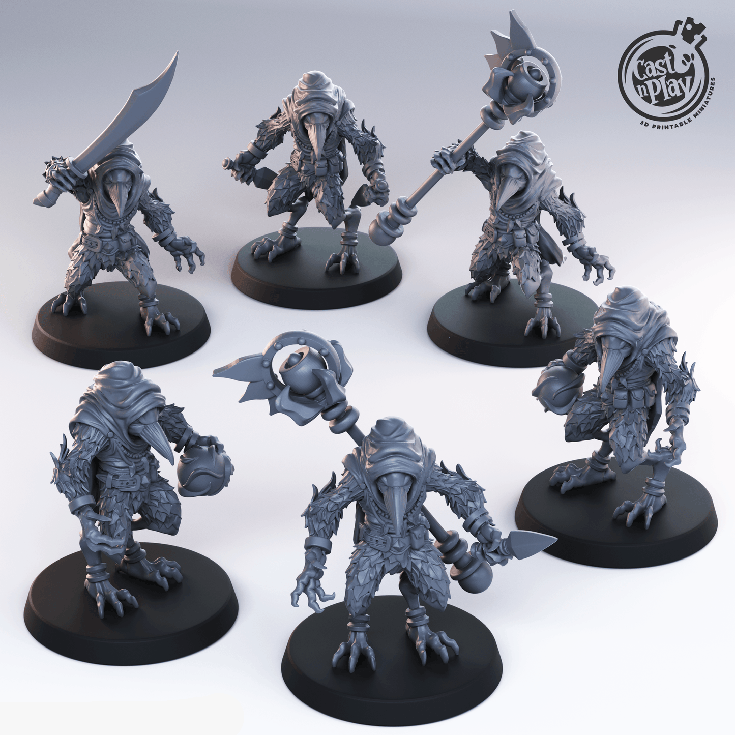 3D Printed Cast n Play Kenkus 28mm 32mm D&D