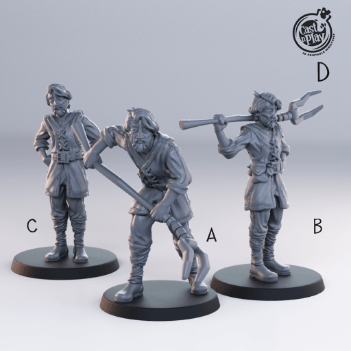 3D Printed Cast n Play Stable Keeper Townsfolk 28mm 32mm D&D
