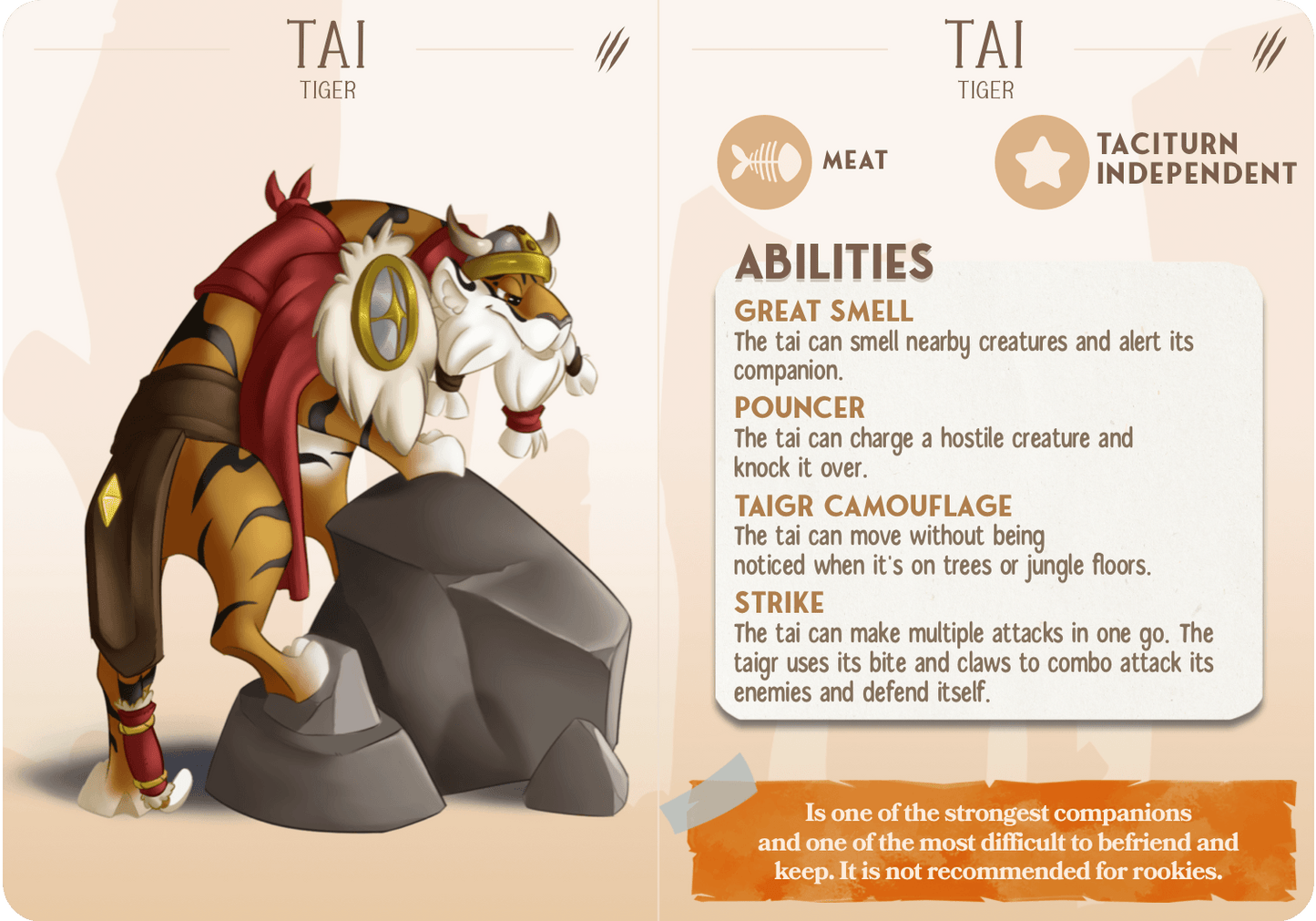 3D Printed Cast n Play Tai - The Tiger Companions 28mm 32mm D&D