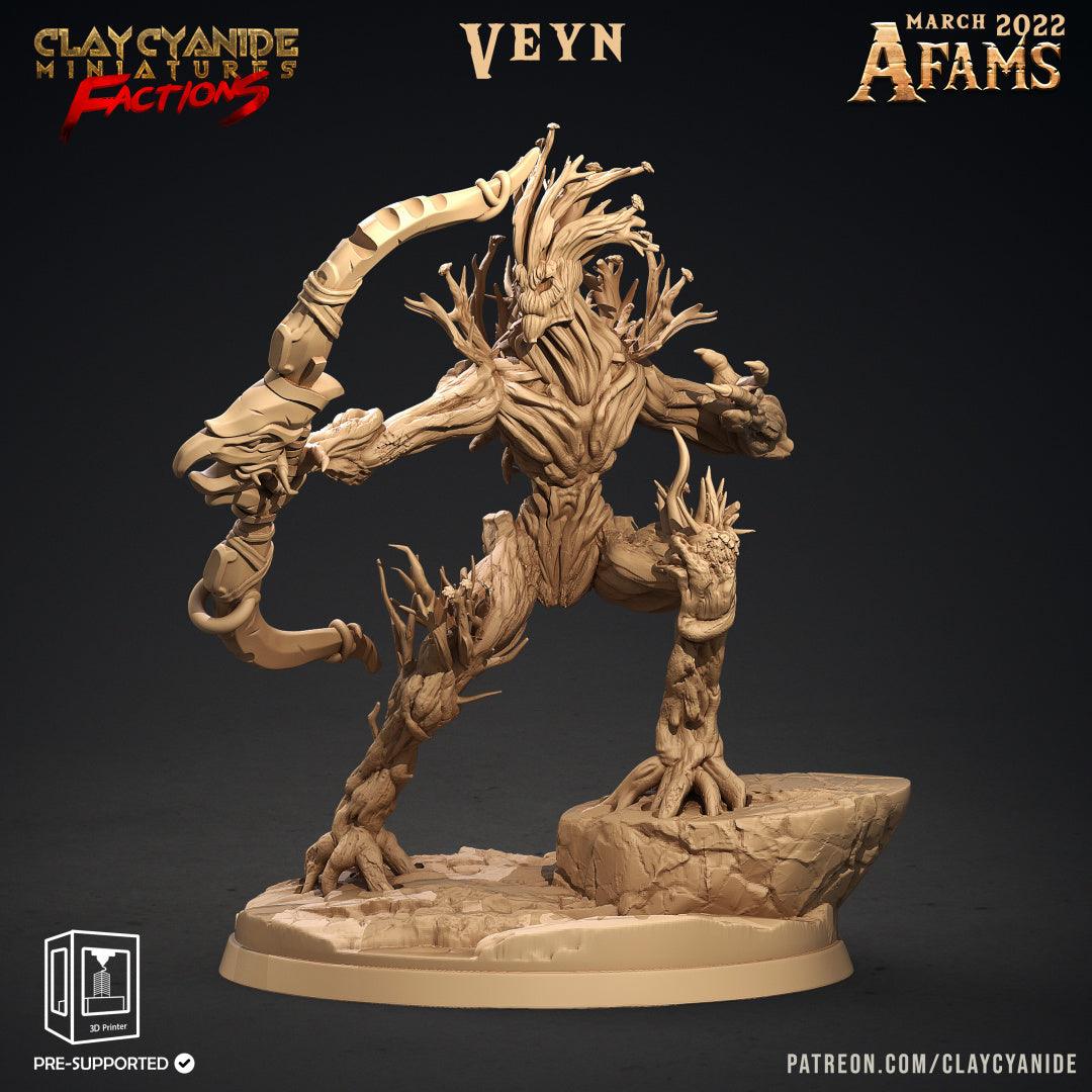 3D Printed Clay Cyanide Afams Treefolk Treant Factions Ragnarok D&D