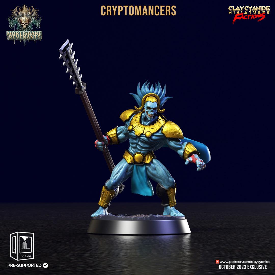 3D Printed Clay Cyanide Cryptmancers Mortisbane Revenants 28 32 mm D&D