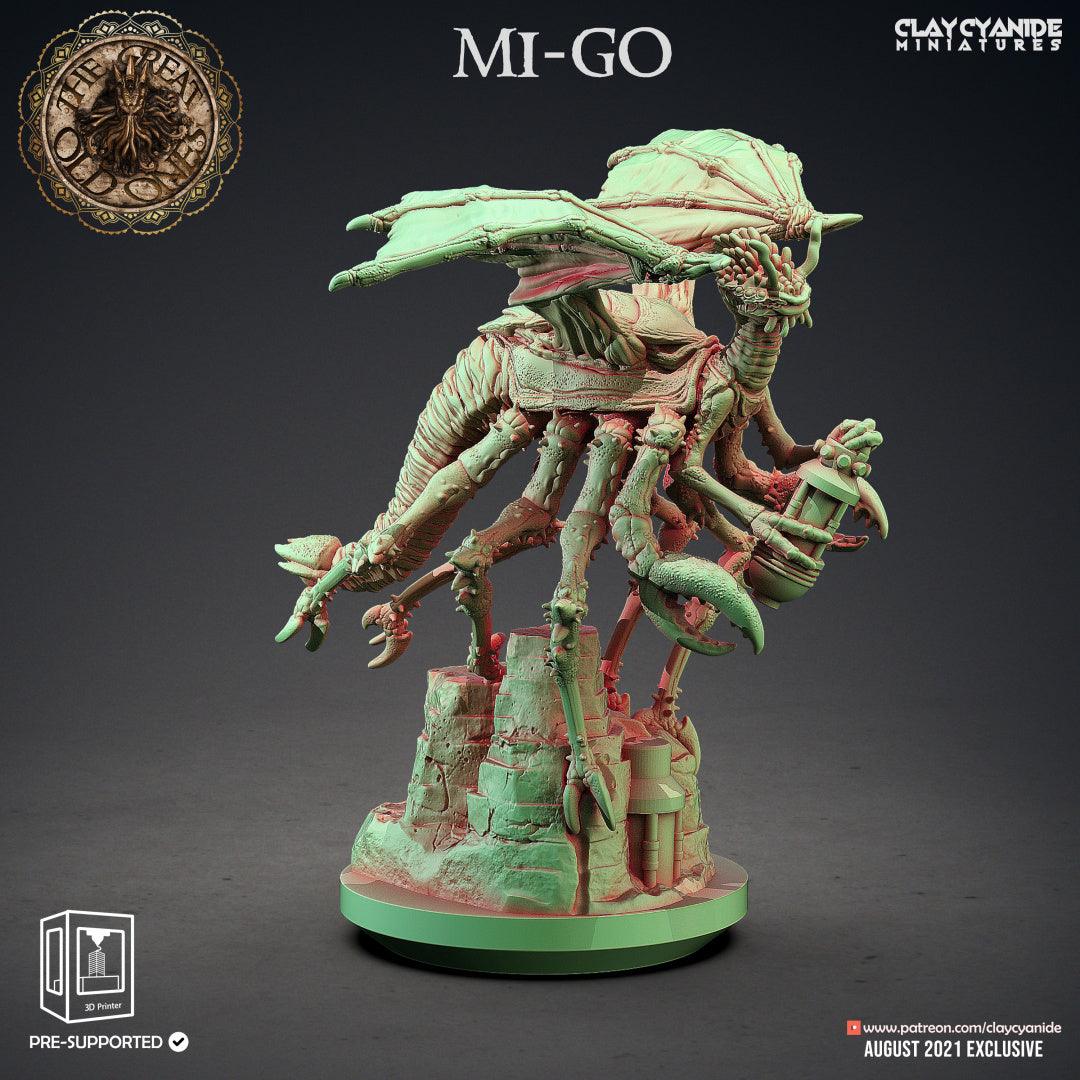 3D Printed Clay Cyanide Mi-go Great Old Gods Ragnarok D&D