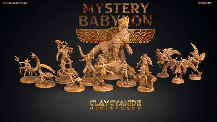 3D Printed Clay Cyanide Mystery Babylon - Enkidu 28mm 32mm D&D