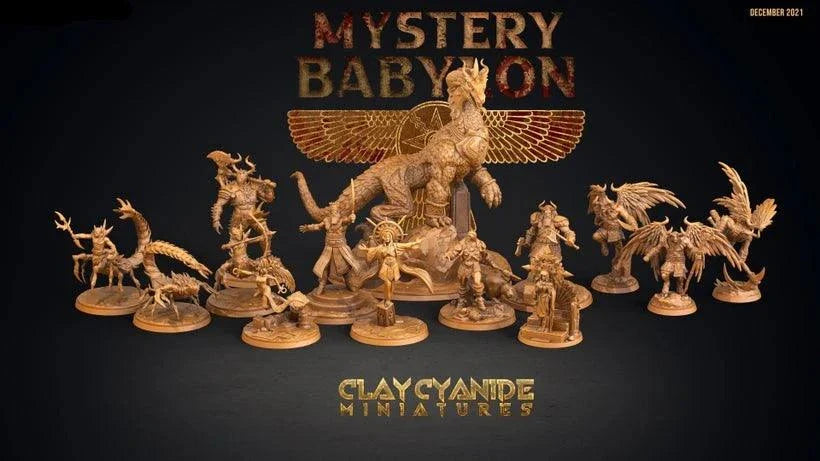 3D Printed Clay Cyanide Mystery Babylon - Semiramis 28mm 32mm D&D