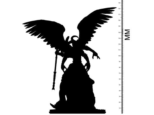 3D Printed Clay Cyanide Pazuzu Demonic God | Wrath of God Ragnarok D&D