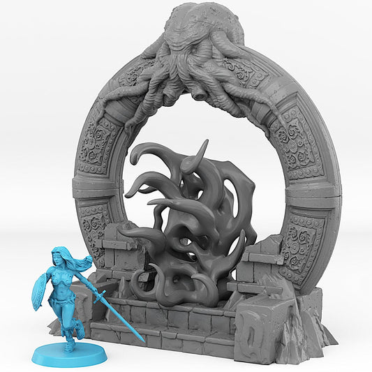 3D Printed Fantastic Portals and Effects Cthulhu's Portal 28mm - 32mm D&D Wargaming