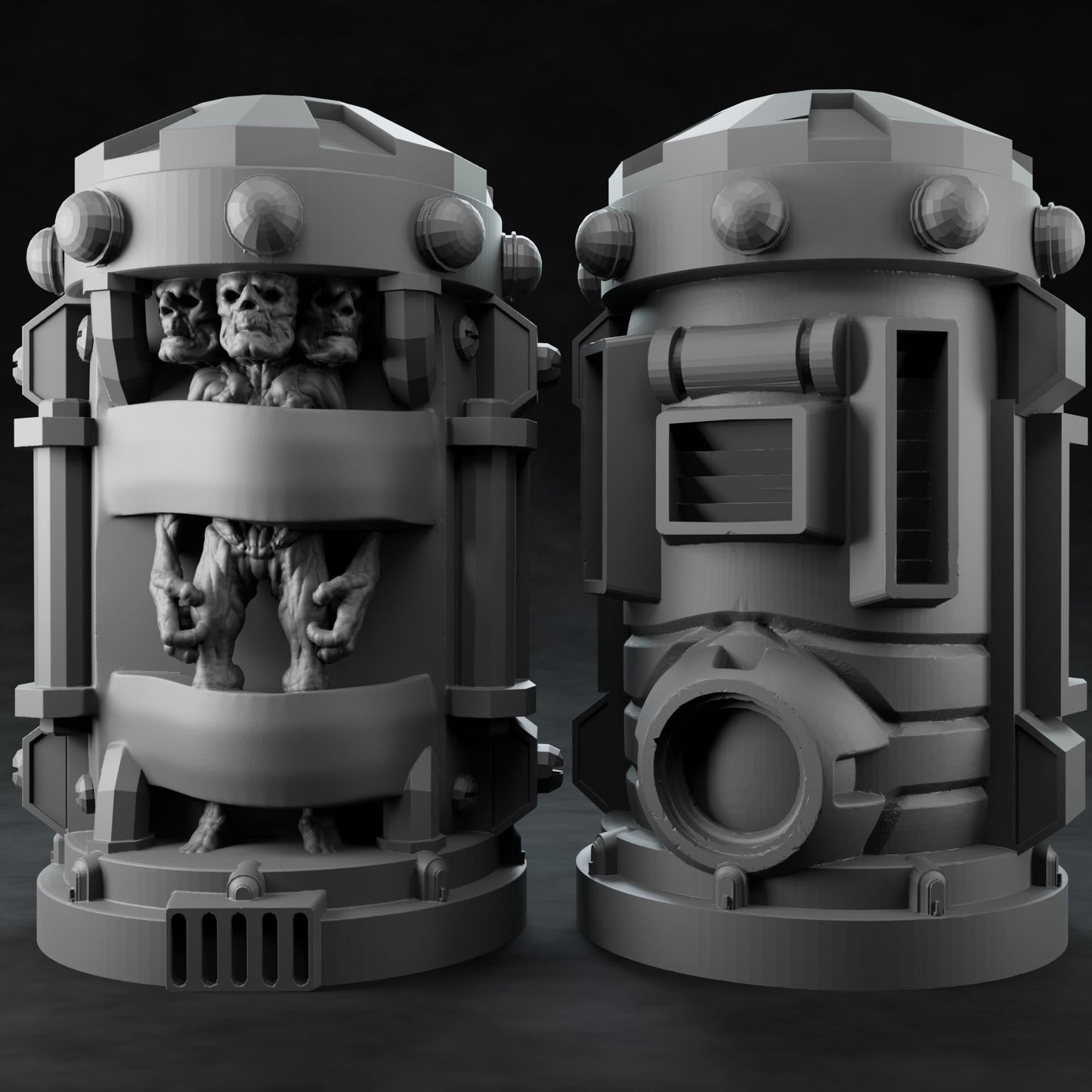 3D Printed Nafarrate Alien Capsule Set Space Orcs 28 32 mm D&D