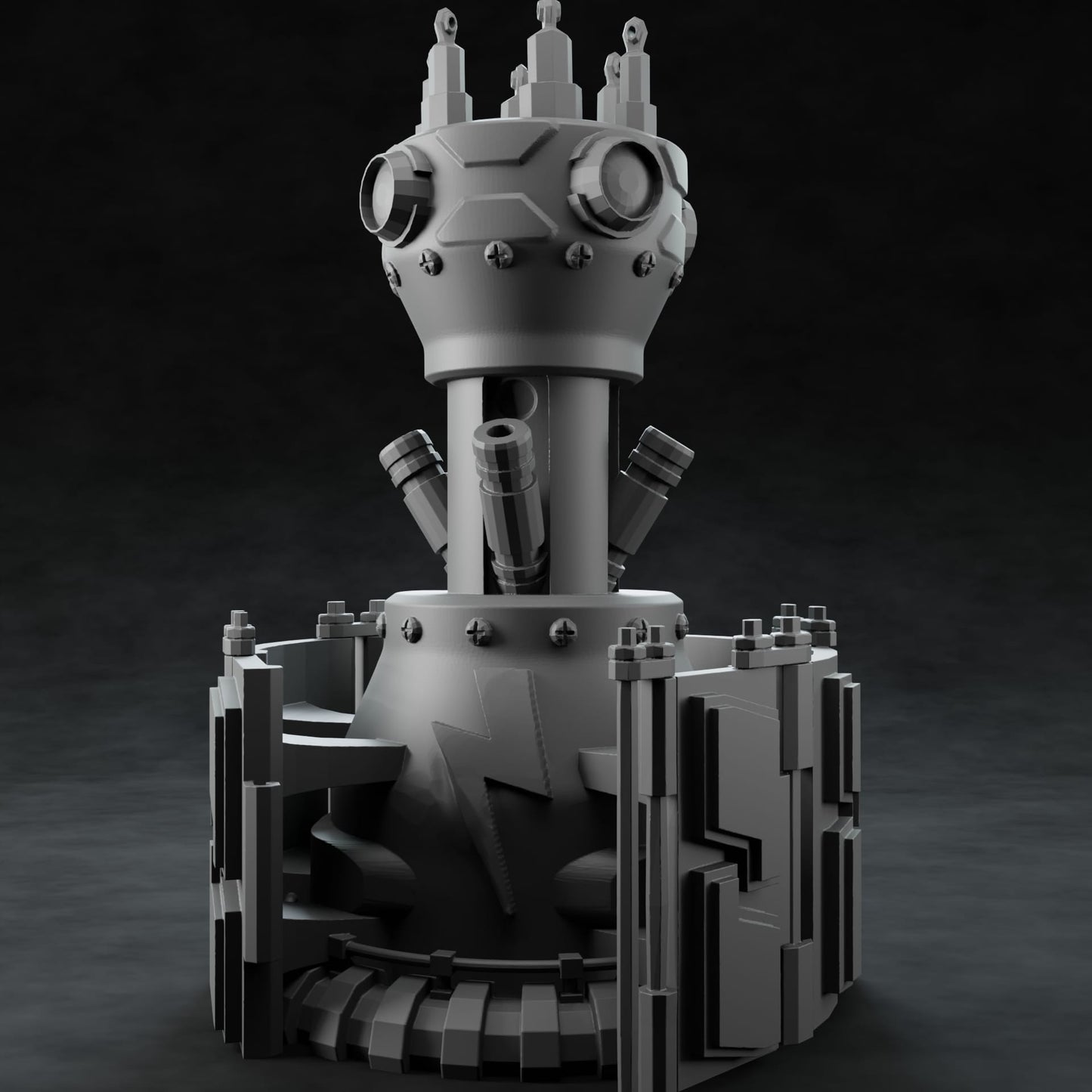 3D Printed Nafarrate Tesla Tower Space Orcs 28 32 mm D&D