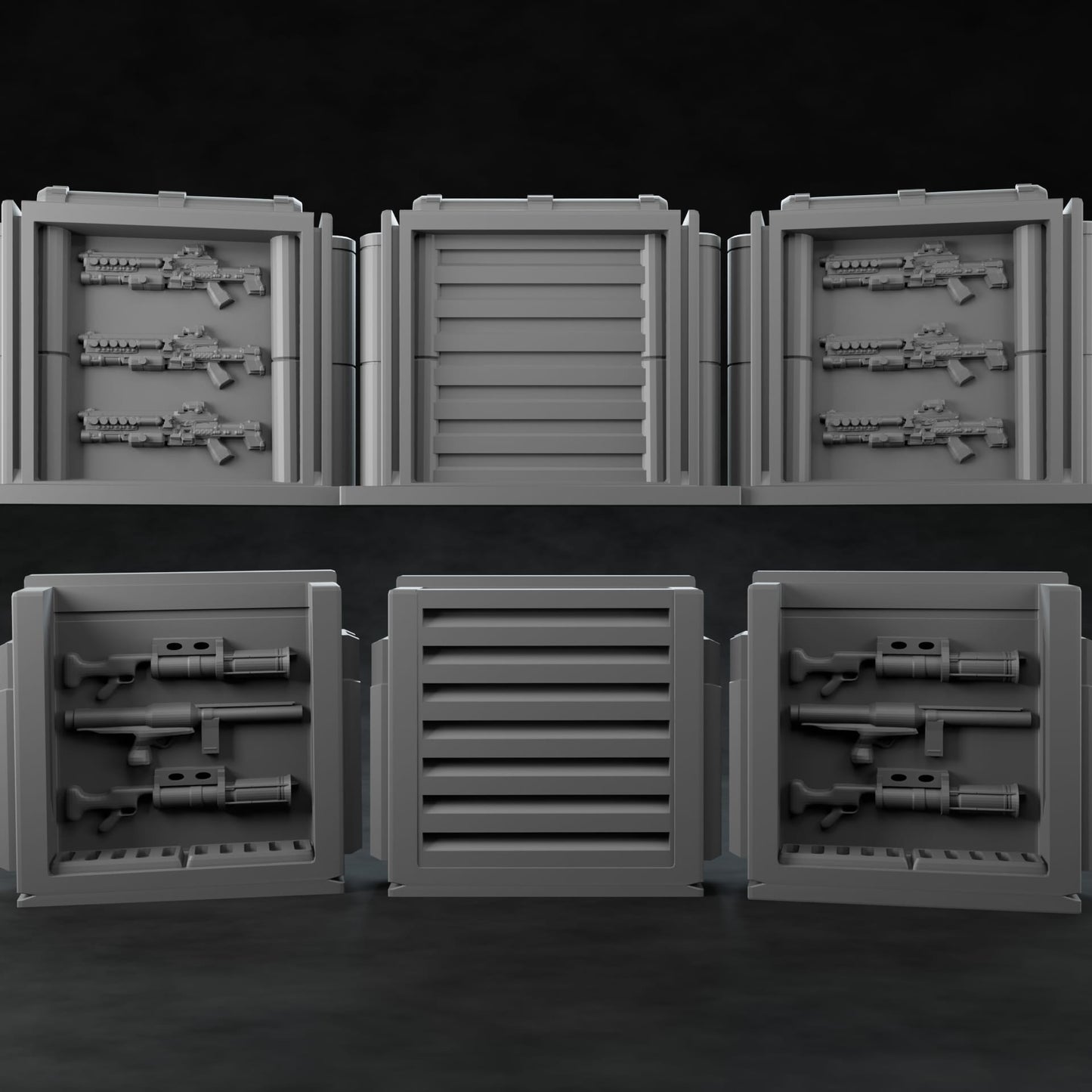 3D Printed Nafarrate Weapon Rack Set 1 Space Orcs 28 32 mm D&D