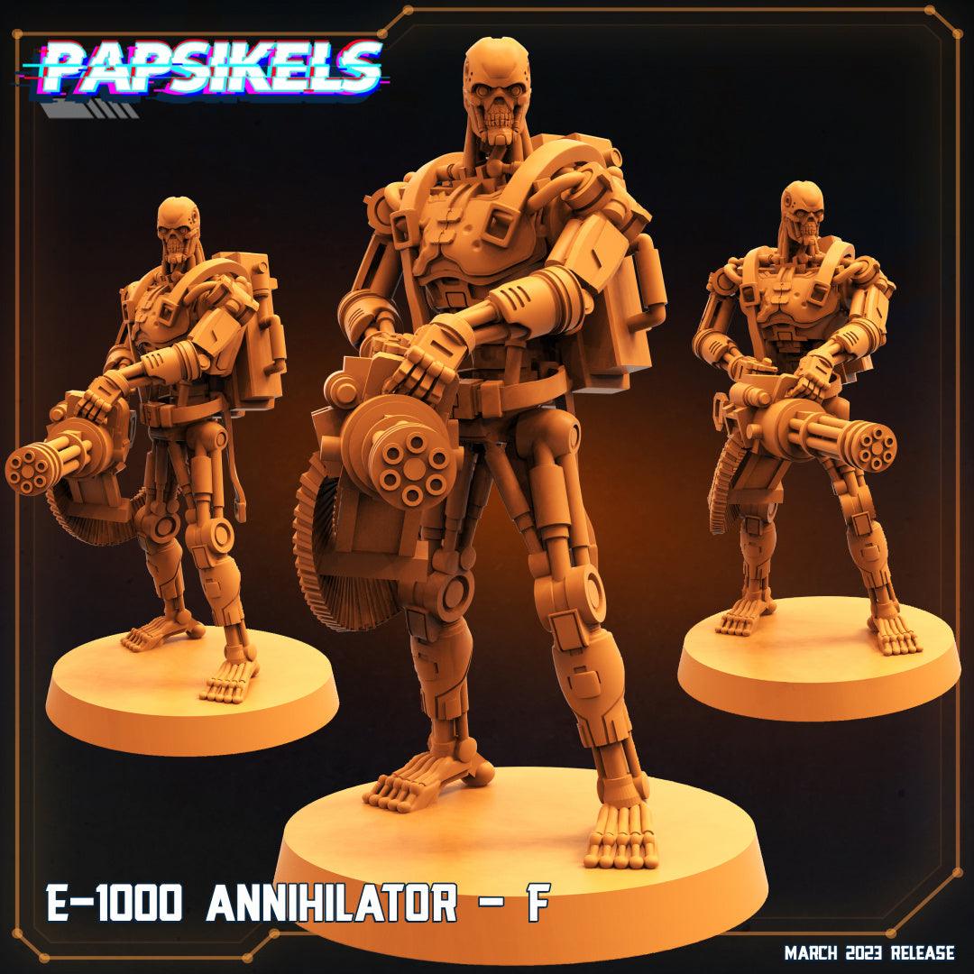 3D Printed Papsikels Cyberpunk Sci-Fi - E-1000 Annihilator - F - 28mm 32mm
