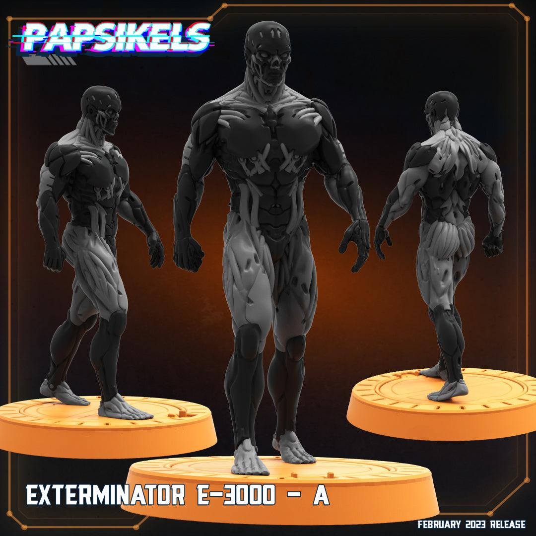 3D Printed Papsikels Cyberpunk Sci-Fi - Exterminator E-3000 - A - 28mm 32mm