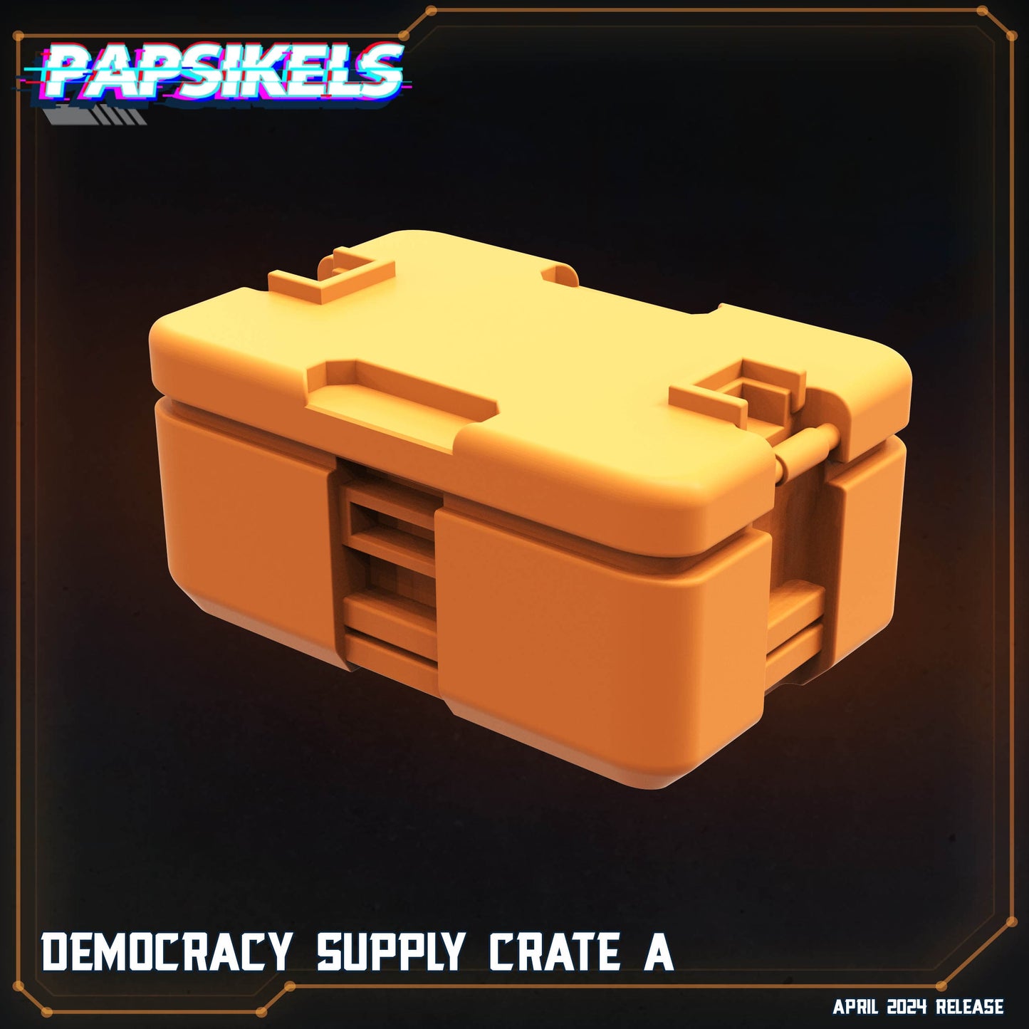 3D Printed Papsikels Democracy Troopers SciFi Set Democracy Supply Crate A 28mm 32mm