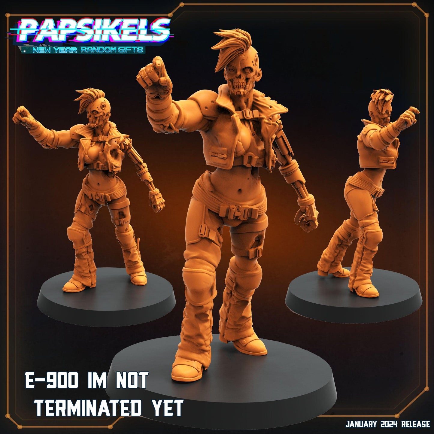 3D Printed Papsikels E 900 Im Not Terminated Yet 28mm 32mm