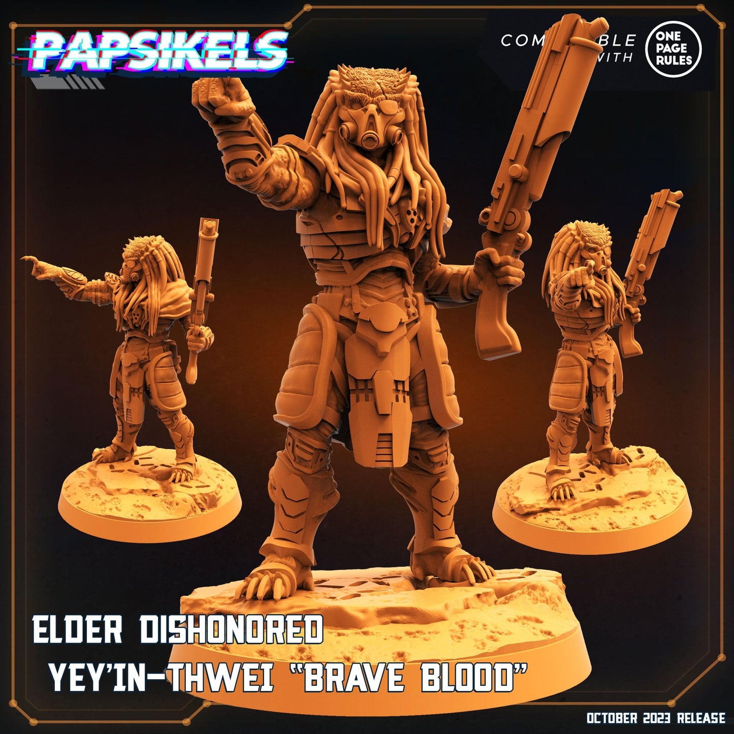 3D Printed Papsikels Elder Dishonored Yeyinthwei Braveblood 28mm 32mm