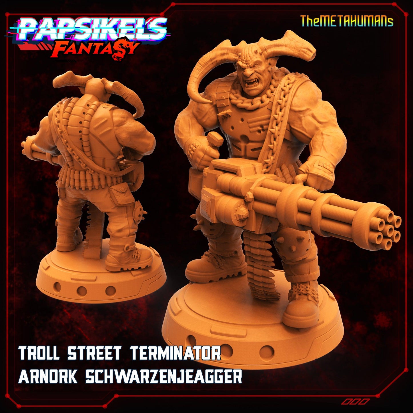 3D Printed Papsikels Fantasy Metahumans Set 28mm 32mm