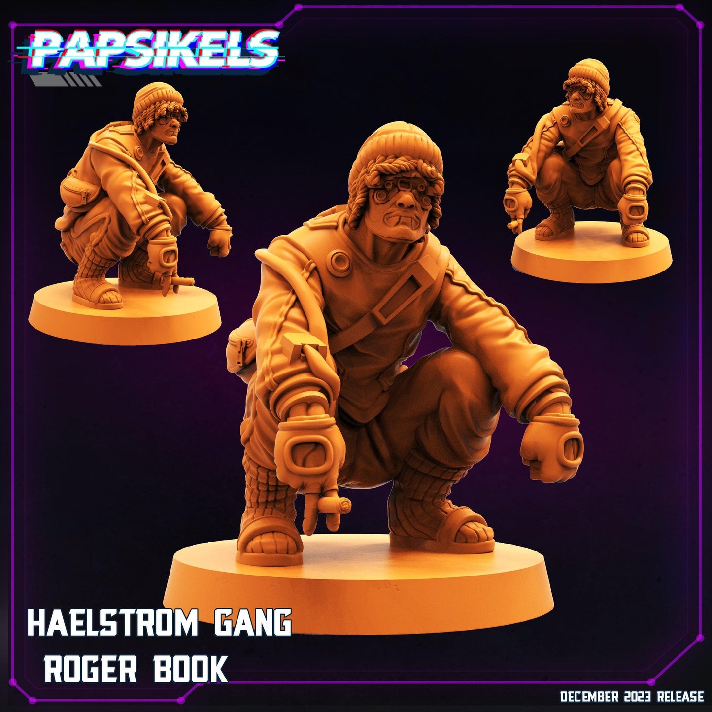 3D Printed Papsikels Haelstrom Gang Set 28mm 32mm
