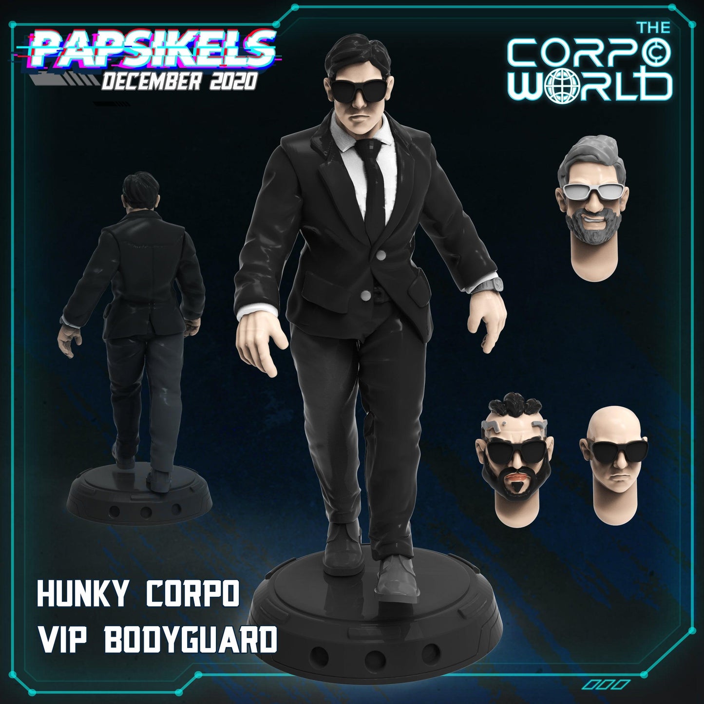 3D Printed Papsikels Hunky Corpo Vip Bodyguard 28mm 32mm