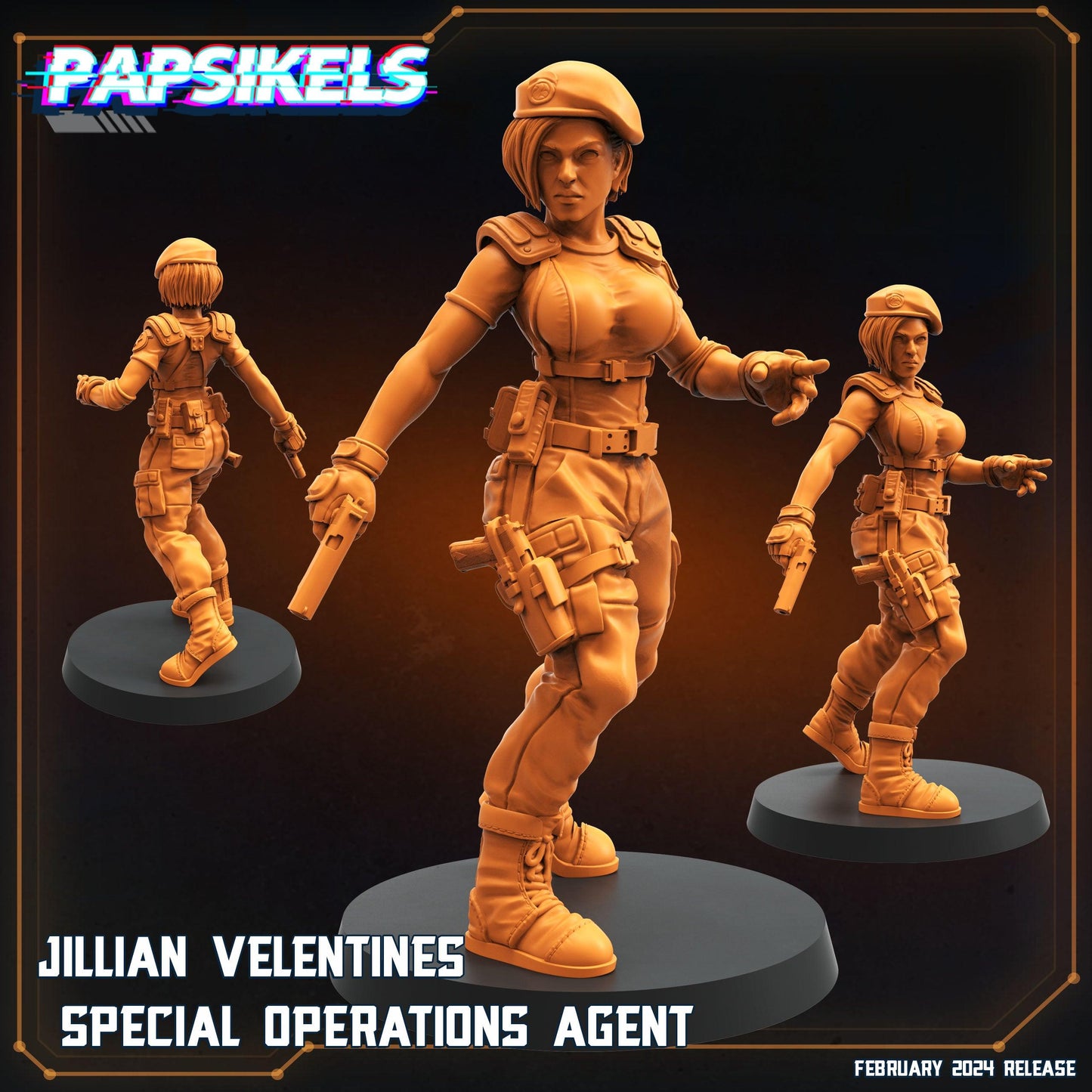 3D Printed Papsikels Jillian Velentines 28mm 32mm