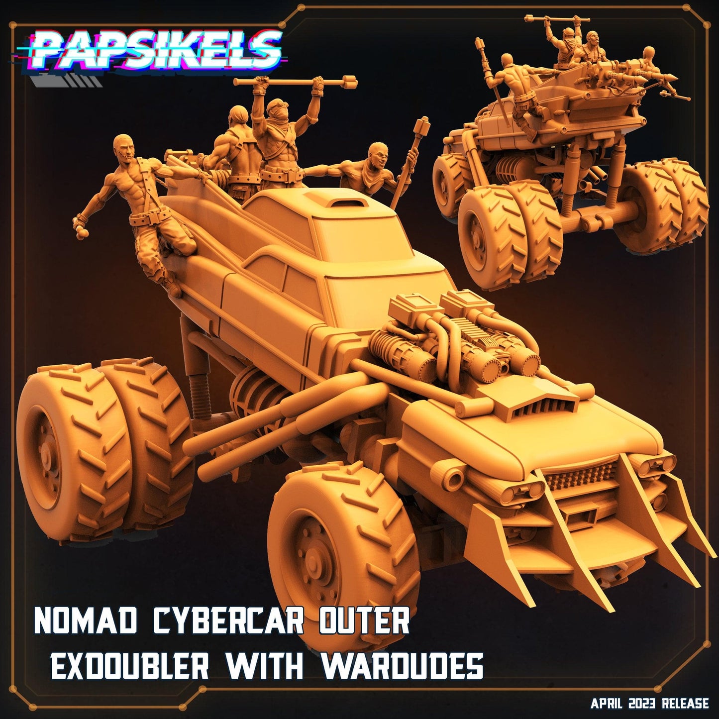 3D Printed Papsikels - Nomad Cybercar Outer Exdoubler - 28mm 32mm